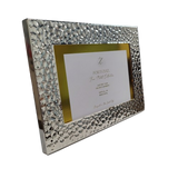 ALL NEW! Hammered Silver Metallic Frame w/Gold Border