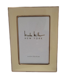 NEW! Nicole MillerⓇ Gold-trimmed Creme Frame