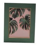ALL NEW! Textured Palm Frame w/ Gold Inset