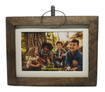 SALE! Rustic Wood Frame with Hanging Ring